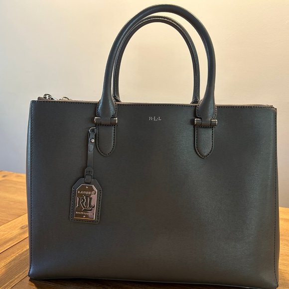 RLL Ralph Lauren Tote Leather Bag - Includes Dust Bag - Picture 4 of 5